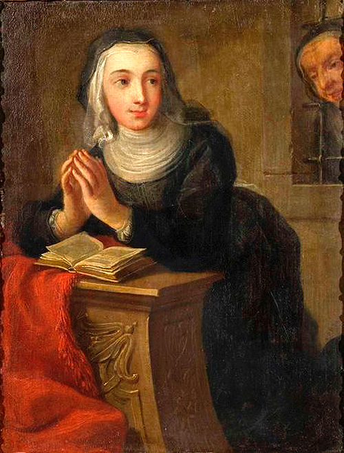 Martin van Meytens 1731 Kneeling Nun Verso